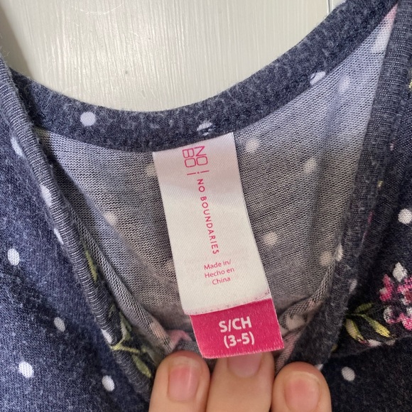 Navy Floral Lace Tank Top S - Picture 2 of 4